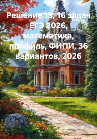 Решение 13, 16 задач ЕГЭ 2026, математика, профиль, ФИПИ, 36 вариантов, 2026. 