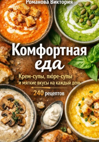 Романова Виктория. Комфортная еда: крем-супы, пюре-супы и мягкие вкусы на каждый день
