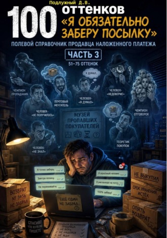 Дмитрий Подлужный. 100 оттенков «Я обязательно заберу посылку». Полевой справочник продавца наложенного платежа. Часть 3. 51-75 оттенок