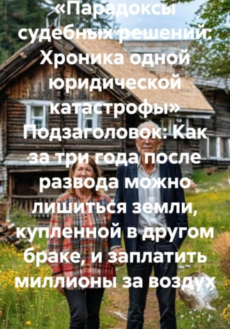 «Парадоксы судебных решений: Хроника одной юридической катастрофы» Подзаголовок: Как за три года после развода можно лишиться земли, купленной в другом браке, и заплатить миллионы за воздух. 