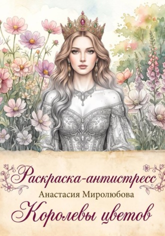 Раскраска-антистресс: королевы цветов. 