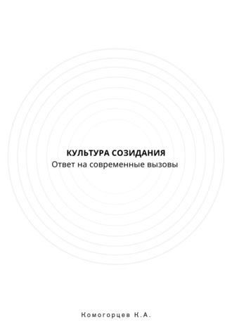 Кирилл Комогорцев. Культура Созидание: ответ на современные  вызовы