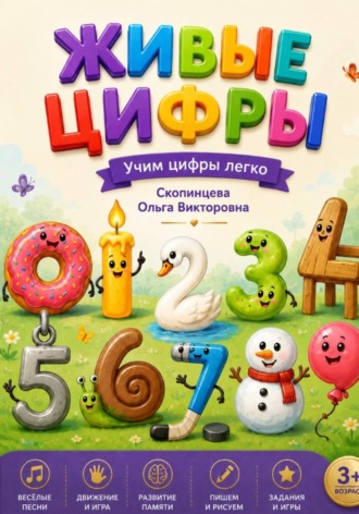 Ольга Скопинцева. Живые цифры. Учим цифры легко