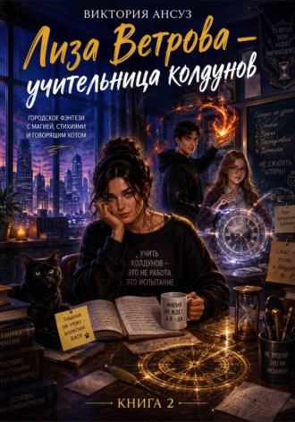 Виктория Ансуз. Лиза Ветрова - учительница колдунов. Городское фэнтези с магией, стихиями и говорящим котом.