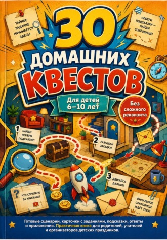 30 домашних квестов для детей 6-10 лет без сложного реквизита. 