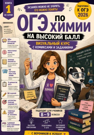 ОГЭ по химии на высокий балл. Визуальный курс: комиксы, задания и ментальные карты. Книга 1 из серии «С Вероникой к успеху». Александр Деркач