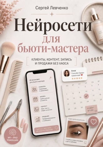 Сергей Левченко. Нейросети для бьюти-мастера. Клиенты, контент, запись и продажи без хаоса