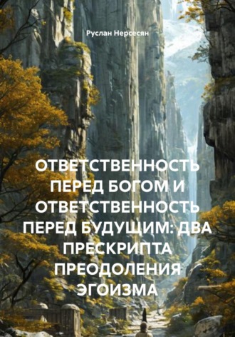Руслан Нерсесян. ОТВЕТСТВЕННОСТЬ ПЕРЕД БОГОМ И ОТВЕТСТВЕННОСТЬ ПЕРЕД БУДУЩИМ: ДВА ПРЕСКРИПТА ПРЕОДОЛЕНИЯ ЭГОИЗМА