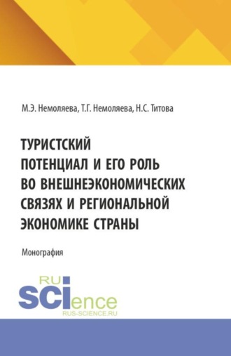 Наталья Сергеевна Титова. Туристский потенциал и его роль во внешнеэкономических связях и региональной экономике страны. (Аспирантура, Бакалавриат, Магистратура). Монография.