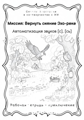 Анастасия Спичак. Миссия: Вернуть сияние Эхо-реке. Автоматизации звуков С, Сь. Рабочая тетрадь-приключение