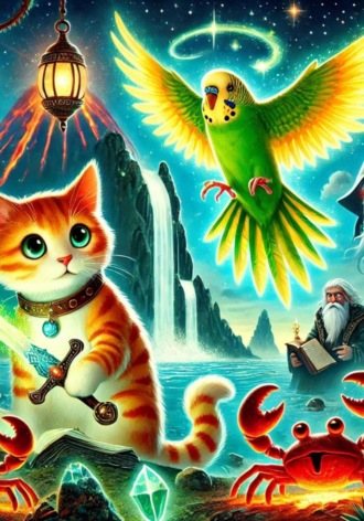 Линар Серик. The cat and the parrot part 1. Era of crabs. Written by 8 year old authorfrom Kazakhstan. He will be 12 in september of 2026