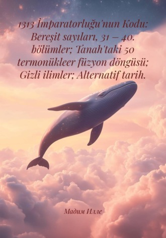 Мадим Илле. 1313 İmparatorluğu'nun Kodu: Bereşit sayıları, 31 – 40. bölümler; Tanah'taki 50 termonükleer füzyon döngüsü; Gizli ilimler; Alternatif tarih.