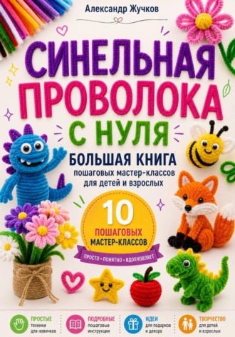 Синельная проволока с нуля. Большая книга пошаговых мастер-классов для детей и взрослых. 