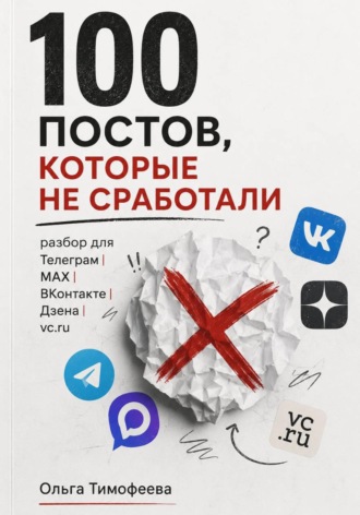 Ольга Тимофеева. 100 постов, которые не сработали: разбор для Телеграм, MAX, ВКонтакте, Дзена и vc.ru