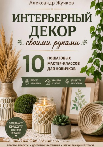 Интерьерный декор своими руками. 10 пошаговых мастер-классов для новичков. Александр Жучков