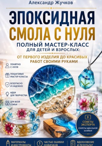 Эпоксидная смола с нуля. Полный мастер-класс для детей и взрослых: от первого изделия до красивых работ своими руками. 