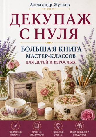 Декупаж с нуля. Большая книга мастер-классов для детей и взрослых. 