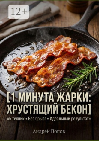 1 минута жарки: хрустящий бекон. 