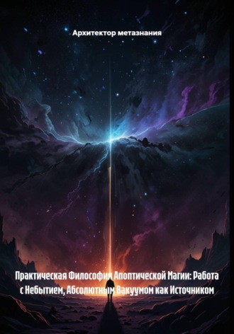 Архитектор метазнания. Практическая Философия Апоптической Магии: Работа с Небытием, Абсолютным Вакуумом как Источником