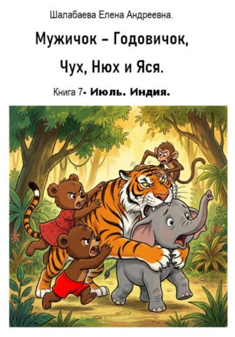 Шалабаева Елена. Мужичок-годовичок, Чух, Нюх и Яся. Книга 7. Июль. Индия