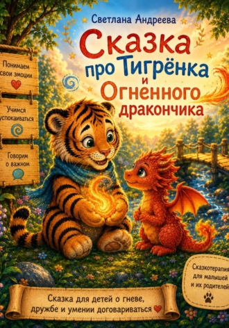 Сказка про Тигренка и  Огненного Дракончика. 
