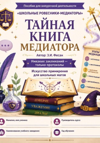 Зоя Фесан. Тайная книга медиатора.Искусство примирения для школьных магов.Пособие для внеурочной деятельности «Школьные ровесники-медиаторы».
