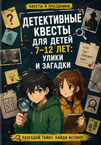 Детективные квесты для детей 7–12 лет: улики и загадки. Роман Рассказов