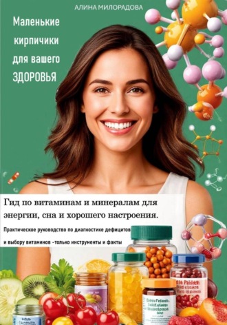 Алина Милорадова. Маленькие кирпичики для вашего здоровья. Гид по витаминам и минералам для энергии, сна и хорошего настроения