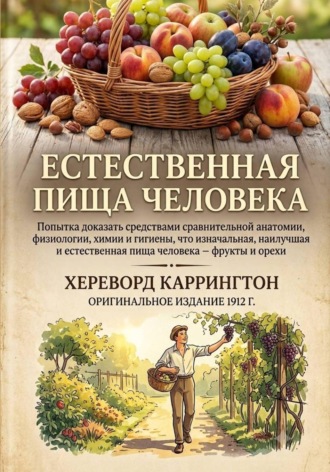 Хереворд Каррингтон. Естественная пищи человека Попытка доказать средствами сравнительной анатомии, физиологии, химии и гигиены, что изначальная, наилучшая и естественная пища человека — фрукты и орехи