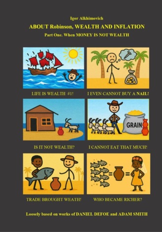 Игорь Валерьевич Альхимович. ABOUT Robinson, WEALTH AND INFLATION. Part One. When MONEY IS NOT WEALTH.