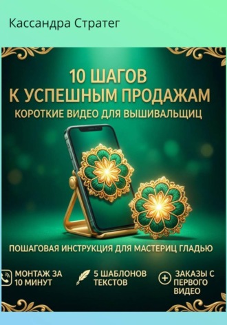 10 шагов к успешным продажам. Пошаговая инструкция для мастериц-вышивальщиц.. 