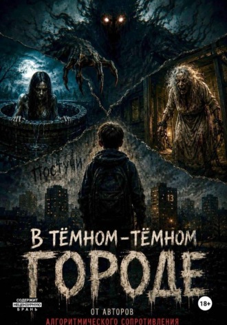 В темном-темном городе. 