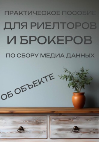 Александра Арвинд. Практическое пособие для риелторов и брокеров по сбору медиа данных об объекте.