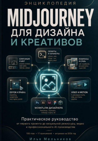 «Энциклопедия Midjourney для дизайна и креативов». Илья Мельников