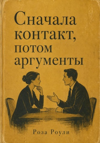 Сначала контакт, потом аргументы. Роза Роуль