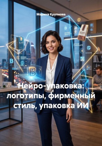 Марина Крупнова. Нейро-упаковка: логотипы, фирменный стиль, упаковка ИИ