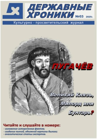 Журнал Державные хроники. Выпуск 3 (Емельян Пугачёв). Державные Хроники