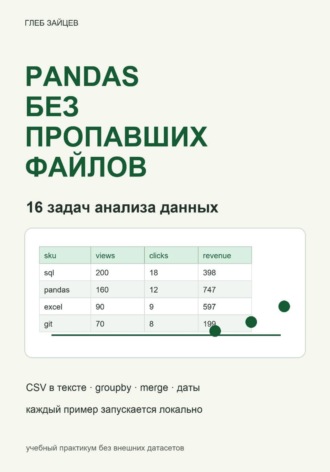 Pandas без пропавших файлов. 16 задач анализа данных. Глеб Зайцев