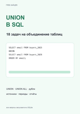 UNION в SQL. 18 задач на объединение таблиц. Глеб Зайцев