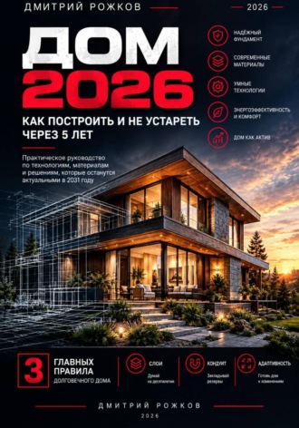 ДМИТРИЙ РОЖКОВ. Дом 2026: как построить и не устареть через 5 лет. Практическое руководство по технологиям, материалам и решениям, которые останутся актуальными в 2031 году