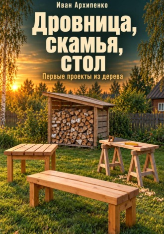 Иван Архипенко. Дровница, скамья, стол. Первые проекты из дерева