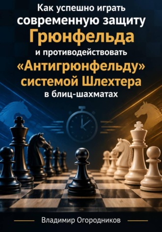 Владимир Огородников. Как успешно играть современную защиту Грюнфельда и противодействовать «Антигрюнфельду»  системой Шлехтера в блиц-шахматах