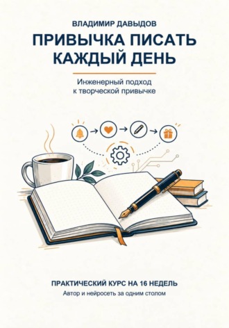 Владимир Давыдов. Привычка писать каждый день. Практический курс на 16 недель. Автор и нейросеть за одним столом