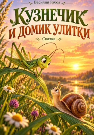 Кузнечик и домик Улитки. Василий Рябов