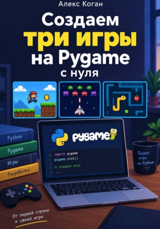 Алекс Коган. Создаем три игры на Pygame с нуля