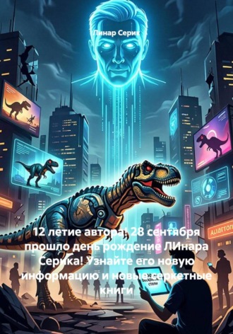 12 летие автора! 28 сентября прошло день рождение ЛИнара Серика! Узнайте его новую информацию и новые серкетные книги. Линар Серик