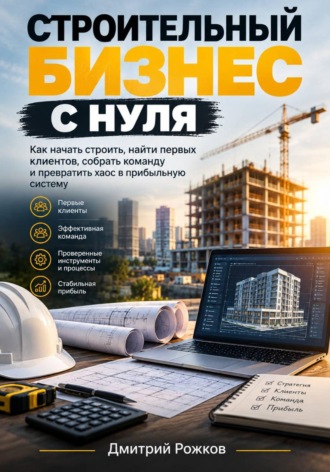 ДМИТРИЙ РОЖКОВ. СТРОИТЕЛЬНЫЙ БИЗНЕС С НУЛЯ Как начать строить, найти первых клиентов, собрать команду и превратить хаос в прибыльную систему
