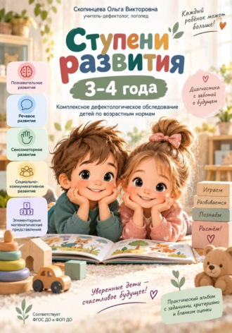Ольга Скопинцева. «Ступени развития. 3–4 года» Комплексное дефектологическое обследование ребёнка по возрастным нормам