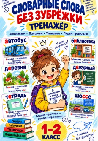 Виктория Руднева. Тренажер словарные слова без зубрежки 1-2 класс