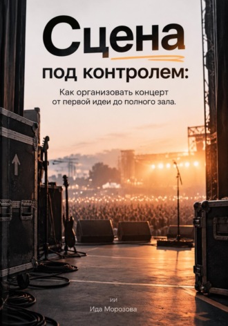 Сцена под контролем. Как организовать концерт от первой идеи до полного зала. Ида Морозова